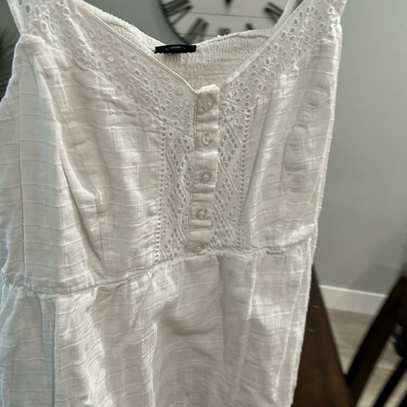 Torrid White Smocked Tank Top - Picture 5 of 9